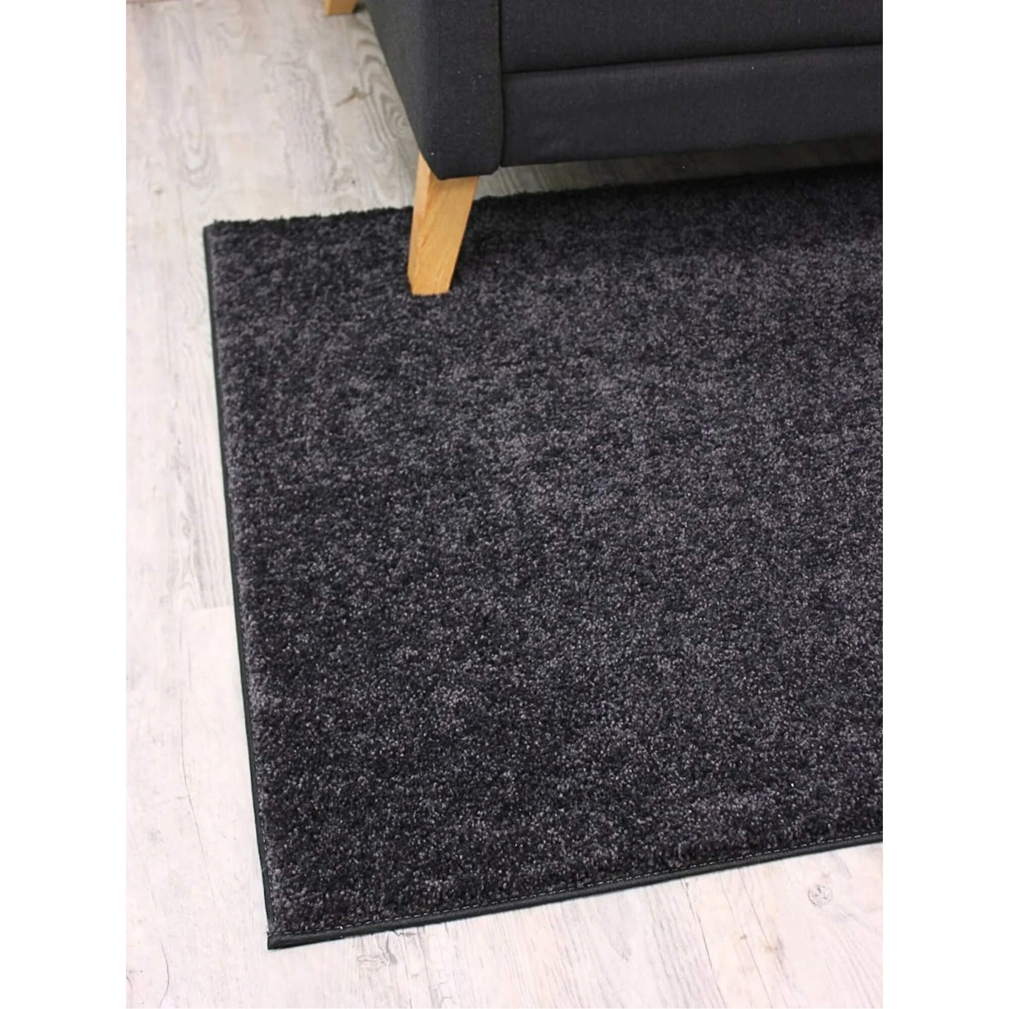 Koeckritz Rugs Kid Crossing Soft Area Rug, 8'x8', Black, for Living Room, Bedroom