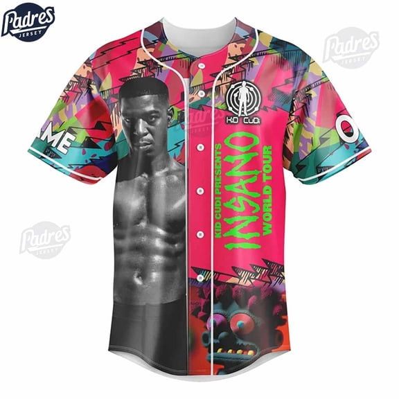 Kid Cudi Rapper Custom Baseball Jersey