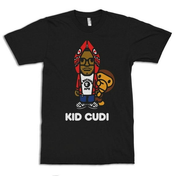 Kid Cudi with Monkey Graphic T-Shirt – Rapper Kid Cudi Fan Tee for Men & Women – Hip Hop Style Shirt – Unisex Sizes – Music & Pop Culture Apparel