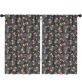 thumbnail image 1 of Kid Curtains,Football Dot Darkblue Pattern Kid Insulated Curtains Set Of 2,Bedroom Essentials,Toddler Room Decor 52"x84", 1 of 5