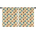 thumbnail image 1 of Kid Curtains,Football Helmet Beige Pattern Kid Insulated Curtains Set Of 2,Bedroom Essentials,Toddler Room Decor 52"x63", 1 of 5