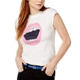 thumbnail image 1 of Kid Dangerous Mouth Graphic-Print T-Shirt Womens M White shirt MSRP $51, 1 of 1