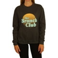 thumbnail image 1 of Kid Dangerous Womens Brunch Club Sweatshirt, Grey, Medium, 1 of 2