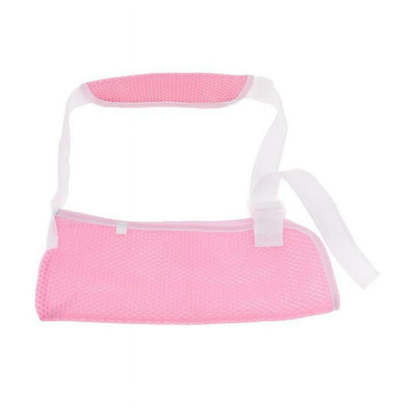 Kid Elbow Immobilizer Stabilizer Support Brace Arm for Fracture - Pink+Pink, L