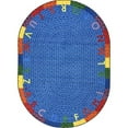 thumbnail image 1 of Kid Essentials Alphabet Braid Early Childhood Oval Rugs  Multi Color - 7 ft. 8 in. x 10 ft. 9 in., 1 of 1