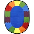 thumbnail image 1 of Kid Essentials Block Party Early Childhood Oval Rugs  Multi Color - 5 ft. 4 in. x 7 ft. 8 in., 1 of 1