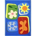 thumbnail image 1 of Kid Essentials First Seasons Infants & Toddlers Rectangle Rugs  Multi Color - 7 ft. 8 in. x 10 ft. 9 in., 1 of 1