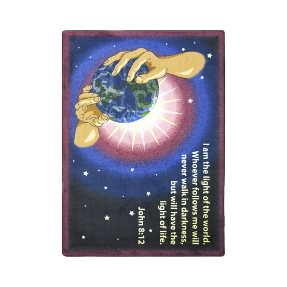 I Am The Light 10'9" x 13'2" area rug in color Multi
