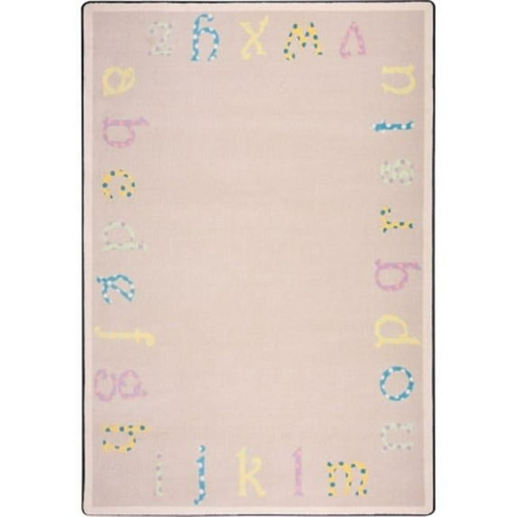 Kid Essentials Polka Dot ABCs Infants & Toddlers Rectangle Rugs 03 Multi Color - 3 ft. 10 in. x 5 ft. 4 in.