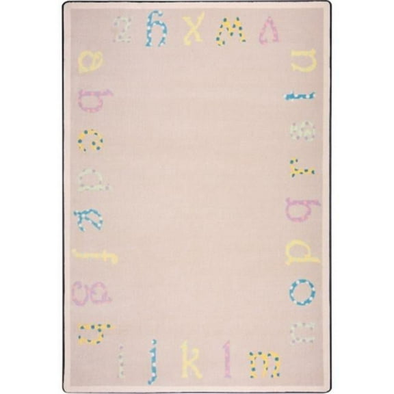 Kid Essentials Polka Dot ABCs Infants & Toddlers Rectangle Rugs 03 Multi Color - 3 ft. 10 in. x 5 ft. 4 in.