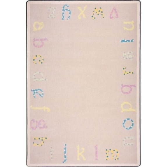 Kid Essentials Polka Dot ABCs Infants & Toddlers Rectangle Rugs 03 Multi Color - 7 ft. 8 in. x 10 ft. 9 in.