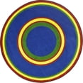 thumbnail image 1 of Kid Essentials Ripples Oval Misc Sold Color Area Rugs  05 Primary - 3 ft. 10 in. x 5 ft. 4 in., 1 of 1