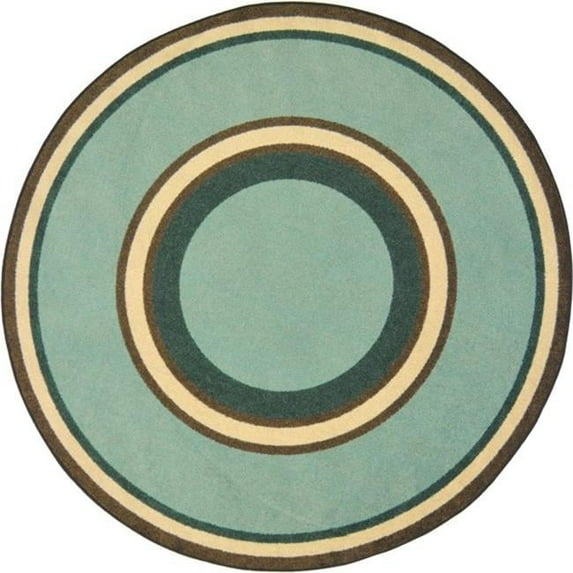 Kid Essentials Ripples Oval Misc Sold Color Area Rugs 09 Woodland - 3 ft. 10 in. x 5 ft. 4 in.