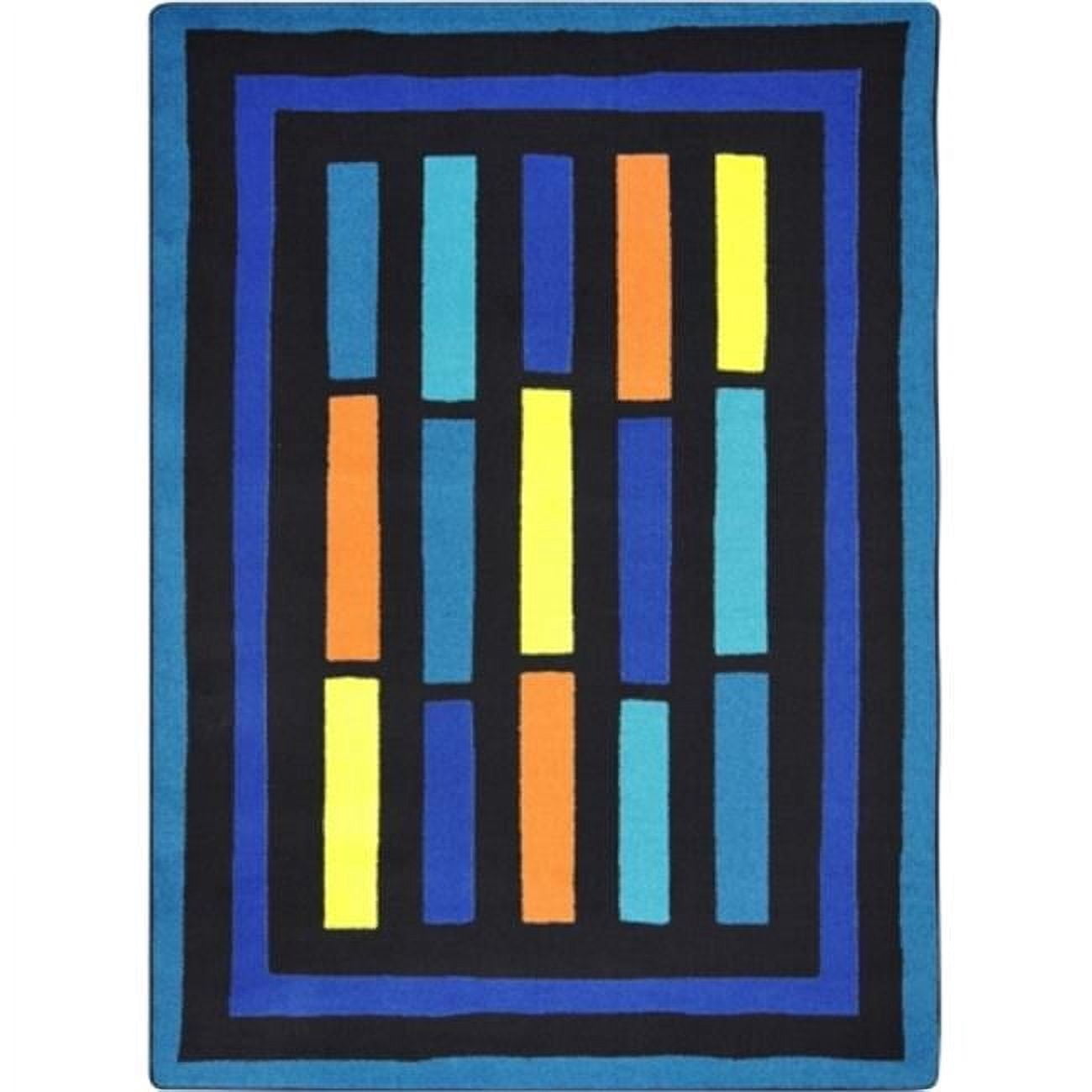 Kid Essentials Traffic Jam Rectangle Teen Area Rugs 01 Blue - 3 ft. 10 ...