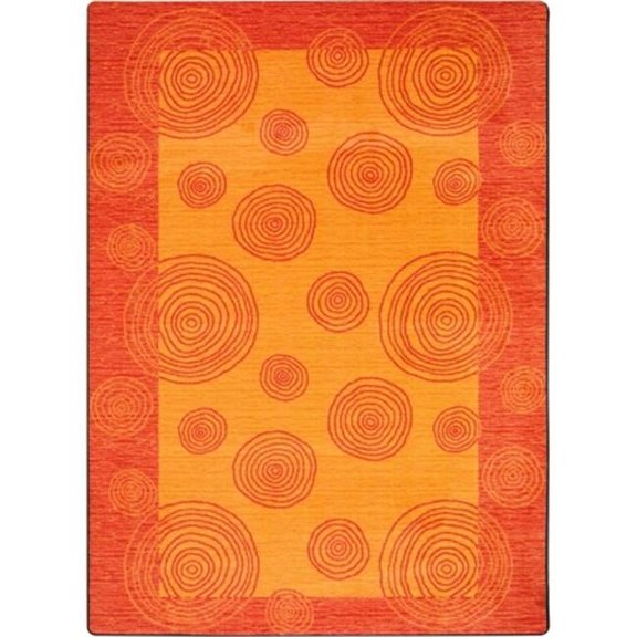 Kid Essentials Whimzi Rectangle Teen Area Rugs 03 Orange - 3 ft. 10 in. x 5 ft. 4 in.