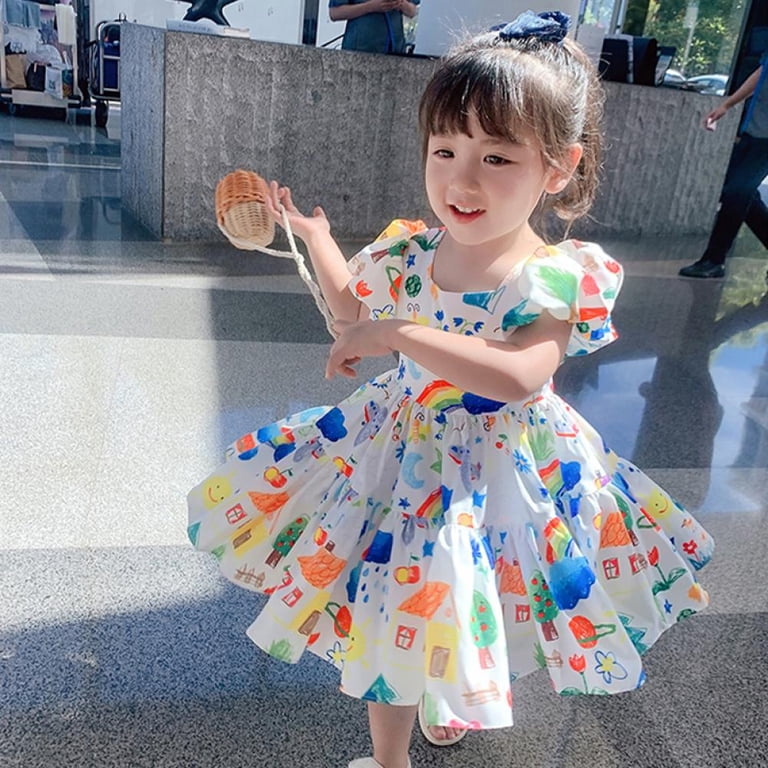 Kid Floral Cotton Girls Dresses Summer Girl Clothes - Walmart.com Kid Floral Cotton Girls Dresses Summer Girl Clothes - Walmart.com