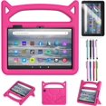 thumbnail image 1 of Kid-Friendly Case for Fire 7 Tablet (12th Gen, 2022), Epicgadget Shockproof Heavy Duty EVA Case with Handle + Kickstand for All-New Fire 7 2022 Tablet, Free Fire 7 Screen Protector + 1 Stylus (Pink), 1 of 5