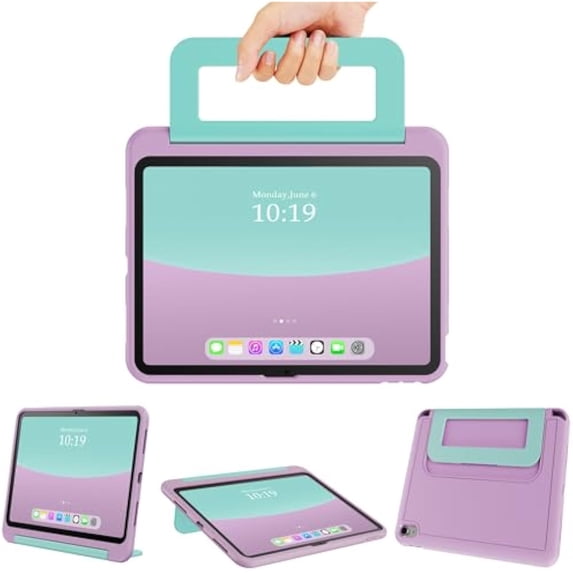Kid-Friendly Case with Handle,Shockproof Soft Cover for iPad 10th/11th Gen
