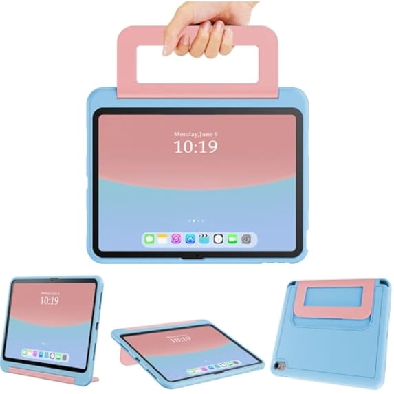 Kid-Friendly Case with Handle,Shockproof Soft Cover for iPad 10th/11th Gen
