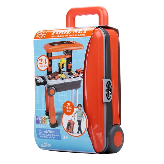 Kid Galaxy On the Go Carry On Suitcase & Pretend Play Tool Set