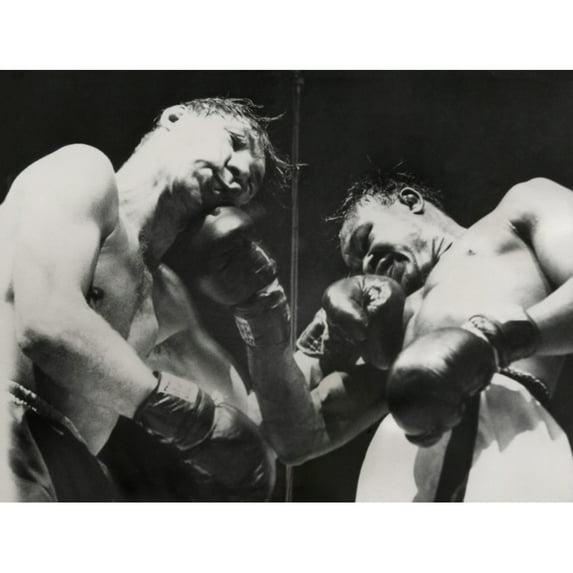 Kid Gavilan (Right) Vs. Billy Graham History (24 x 18)