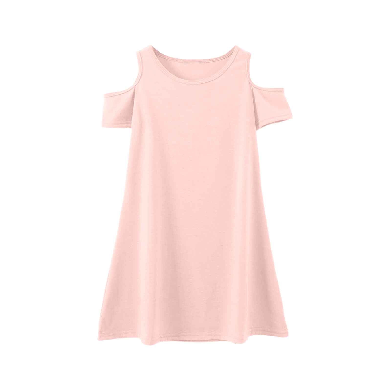Girls' Birthday Dress Short SLeeved Top And Color Skirt And Accessories Three-piece Children's Wear