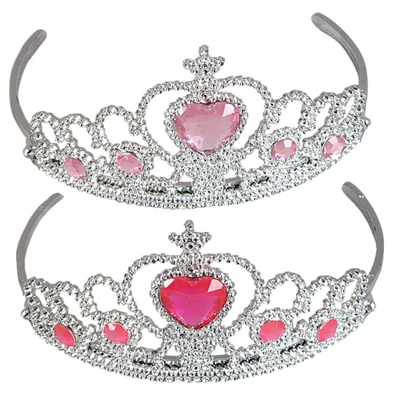 Kid Girl Heart Crystal Tiara Princess Prom Crown Hair Band Headband Costume