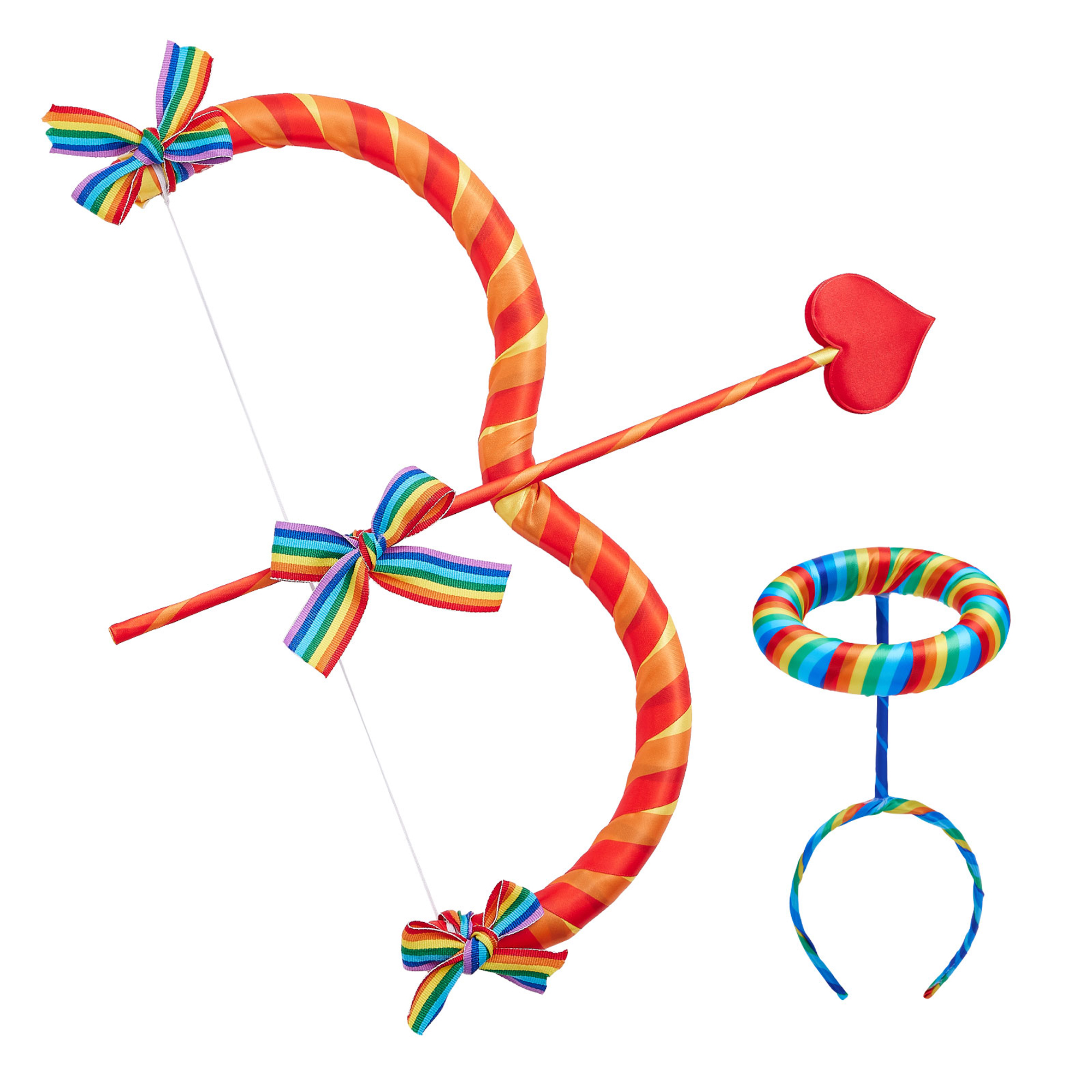 Kid Girl Party Costume Props Goddess Bow and Arrow Angel Halo Headband