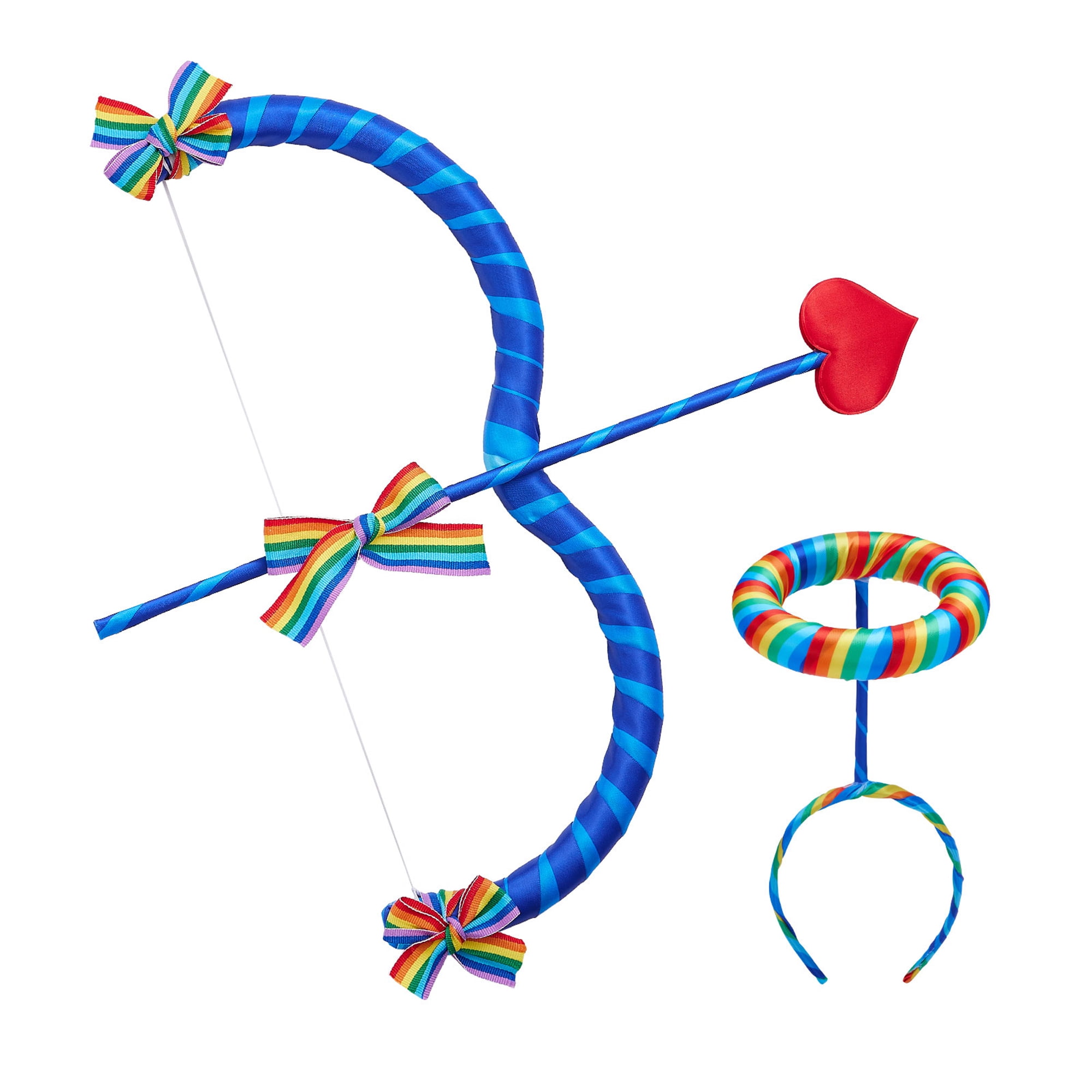 Kid Girl Party Costume Props Goddess Bow and Arrow Angel Halo Headband