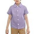 thumbnail image 1 of Kid Girls Button Down Shirts Boys Formal Shirt Girls Shirt Dress Shirt Uniform Shirt 6-7 YearsFormal Outfits, 1 of 5