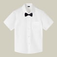thumbnail image 1 of Kid Girls' Button Down Shirts White Dress Shirt for Boys Formal Shirt 100 Days Of School Shirt, 1 of 3
