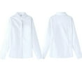 thumbnail image 1 of Kid Girls' Button Down Shirts Long Sleeve White Shirt Boys Formal Shirt School Shirts for Girls 9-10 Years, 1 of 2