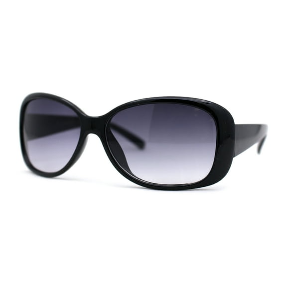 Kid Girls Classic 90s Designer Leopard Print Rounded Rectangle Sunglasses Black Smoke