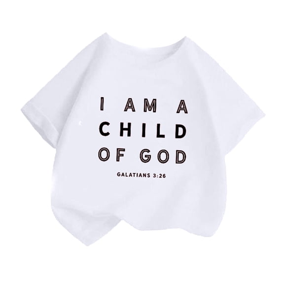 Kid Girls Cute Personality Printed Round Neck Short Sleeve Tee Summer Casual Loose T Shirt Tops Girls Clothes Size 8 Shelf Bra Camisole Top Shirt 18 4t Shirt Toddler Winter Outfits for Girls Girls