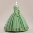 thumbnail image 1 of Kid Girls Dresses Formal Dress For Girls Green Dress For Girls Fancy Dress For Girls Girls Dresses Size 5-6 Years, 1 of 8