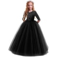 thumbnail image 1 of Kid Girls Dresses Formal Dresses For Girls Black Girls Dress Toddler Tea Party Dress Children'S Day Dresses For Girls 9-10 Years, 1 of 5