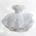 thumbnail image 1 of Kid Girls Dresses Girls Formal Dress White Dress For Girls Party Dress For Girls Children'S Day Dresses For Girls 6-7 Years, 1 of 8