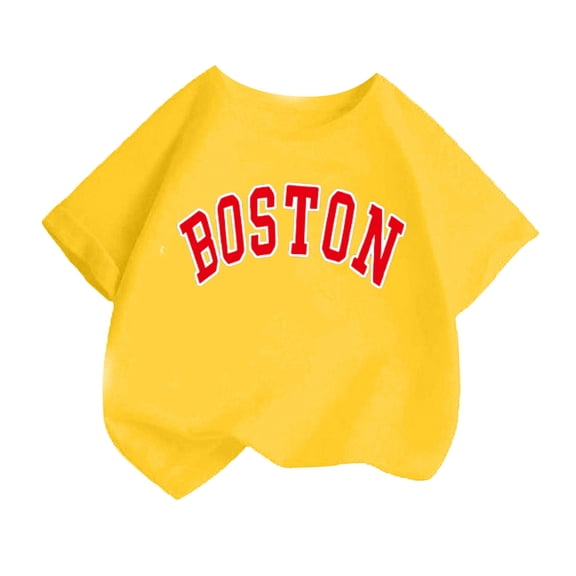 Girls Tops Kid Girls Fashion Cute Printed Round Neck Short Sleeve Tee Summer Casual Loose T Shirt Tops