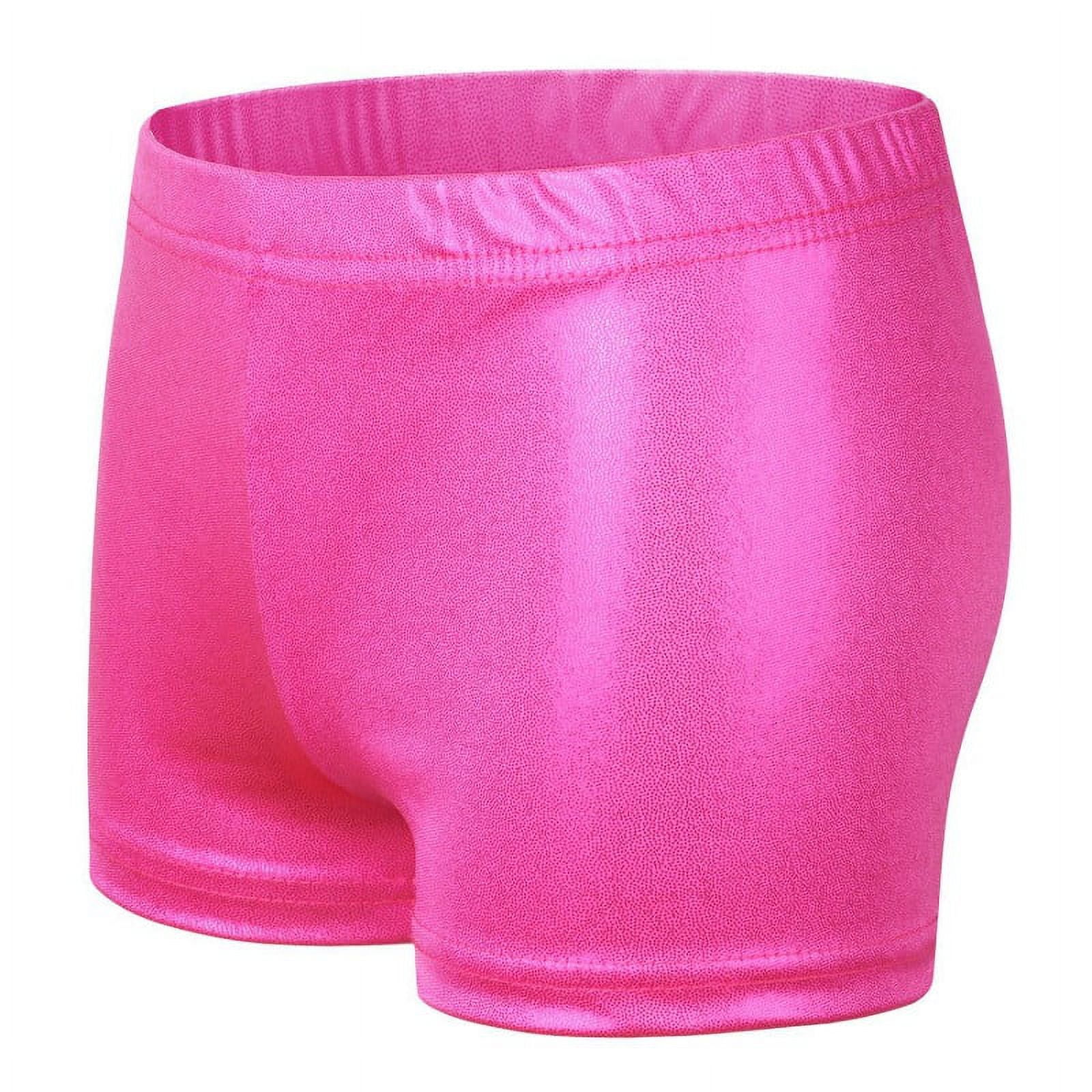 Kid Girls Gymnastic Shorts Ballet Dance Sparkle Short Tumbling Athletic