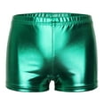 thumbnail image 2 of Personalised Custom Black Glitter Dance Shorts For Gymnastics & Gym – LYCRA With HEARTS 2 of 5