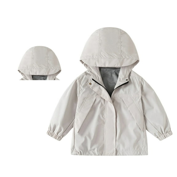 Kid Girls Jacket Boys Windbreaker Jacket with Hood Zip Hoodie Girls Lightweight Jacket Fall Coat Boys Hoodies Size 6-7 Years