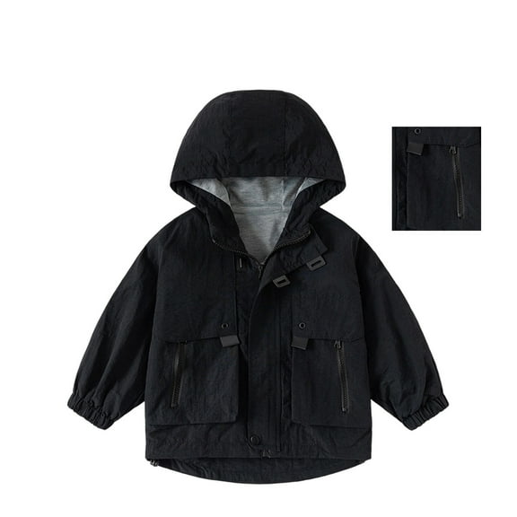 Kid Girls Jacket Kids Windbreaker Jacket Zipper Hoodie Lightweight Toddler Jacket Fall Outfits Boys Outfits Size 6-7 Years