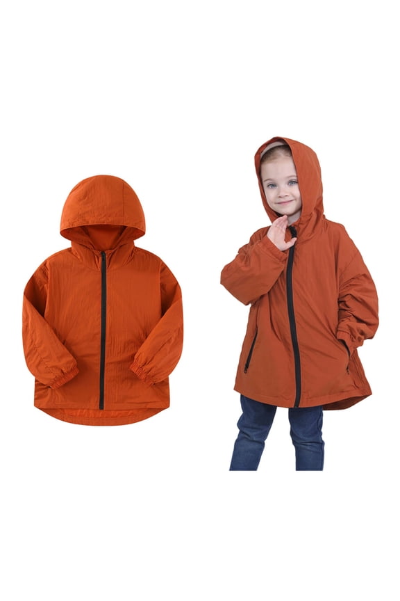 Kid Girls Jacket Toddler Windbreaker Jacket Hoodie Zip Up Toddler Light Jacket Fall Coat Boys Hoodies Size 4-5 Years