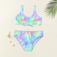 thumbnail image 1 of Kid Girls Swimsuit 2 Piece Beach Bikini Swimwear Tie Dye Bathing Suits For Girls 7-8 Years, 1 of 7