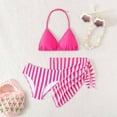 thumbnail image 1 of Kid Girls Swimsuits Set 3 Piece Summer Tankini Set With Cover up Teen Bathing Suit 8-9 Years, 1 of 5