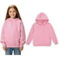 thumbnail image 1 of Kid Hoddies Kids Pink Hooded Lightweight Long Sleeve Hoodies Fall Winter Clothes Girls 8-9 Years Clothes, 1 of 4
