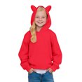 thumbnail image 1 of Kid Hoddies Kids Red Hoodie Long Sleeve Pullover Tops Warm Fall Winter Clothes Girl Clothes 4-5 Years, 1 of 8