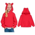 thumbnail image 1 of Kid Hoodies Boys Kids Red Hoodie Long Sleeve Casual Basic Pullover Sweatshirt Hoodie Fall Winter Clothes Girl Clothes 5-6 Years, 1 of 8