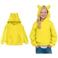 thumbnail image 1 of Kid Hoodies Boys Yellow Hoodies Casual Long Sleeve Hoodies Winter Clothes Girls Clothes Size 2-3 Years, 1 of 8