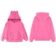 thumbnail image 1 of Kid Hoodies for Girls Hot Pink Hooded Long Sleeve Hooded Sweatshirt Top Winter Clothes 5-6 Years Old Boy Clothes, 1 of 8